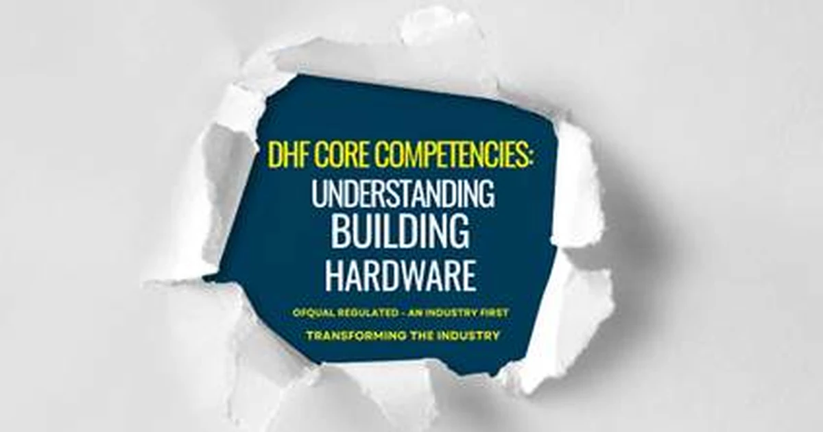 DHF Building Hardware Training